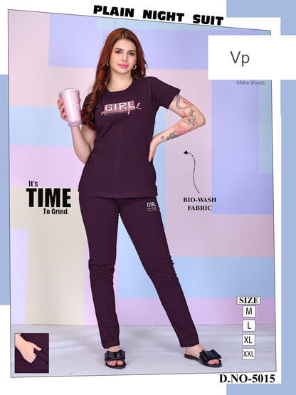 Design 5015 Vp Cotton Pyjama Night Suits Manufacturer Gujarat