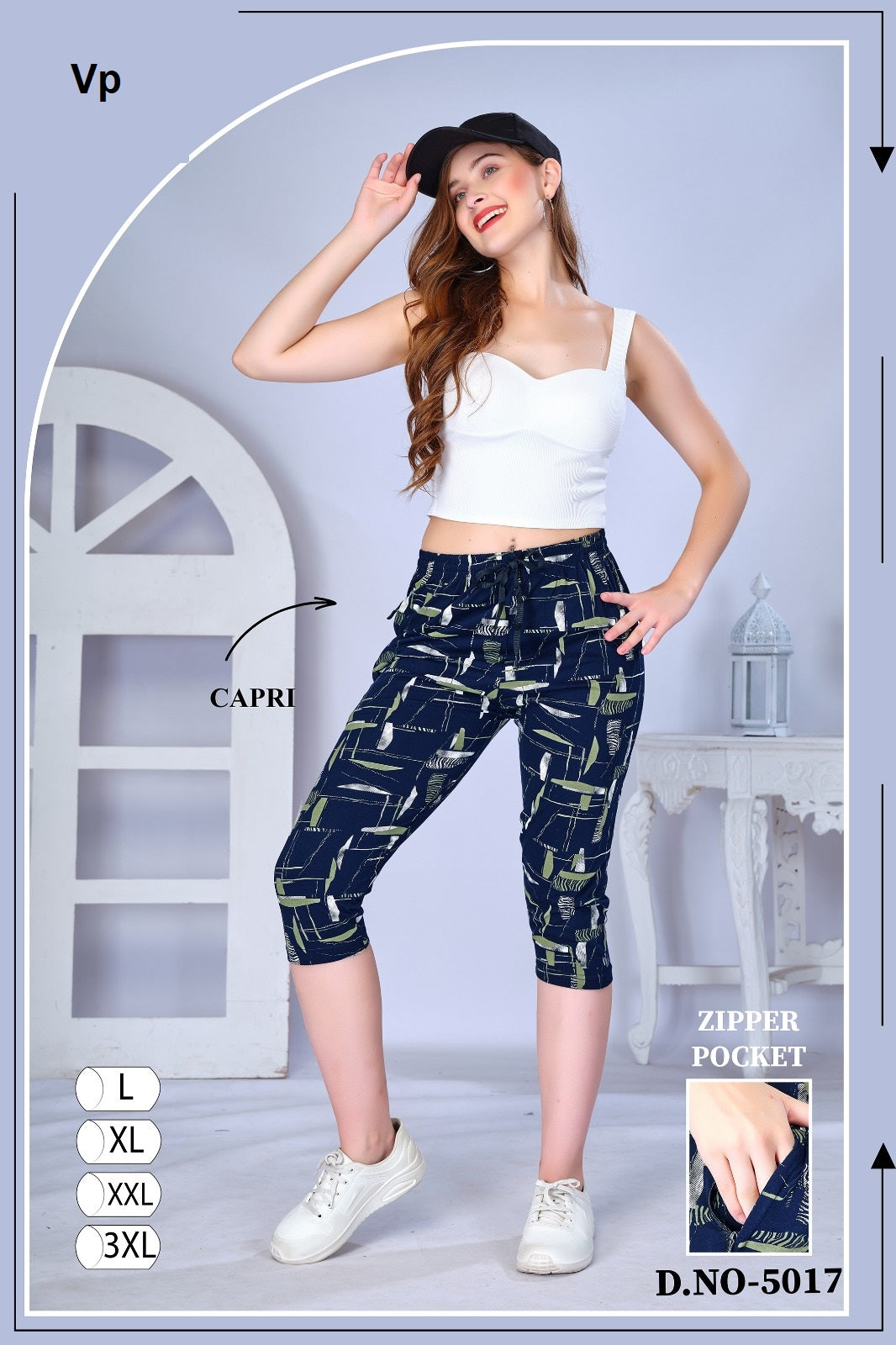 Design 5017 Vp Womens Capri Exporter Ahmedabad