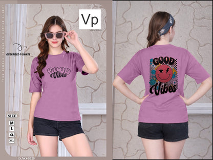 Design 5025 24Feb Vp Hosiery Women Oversized Tshirt Wholesale Rate