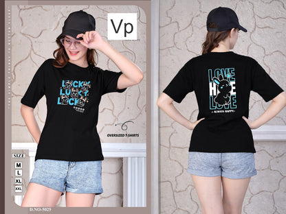 Design 5025 24Feb Vp Hosiery Women Oversized Tshirt Wholesale Rate