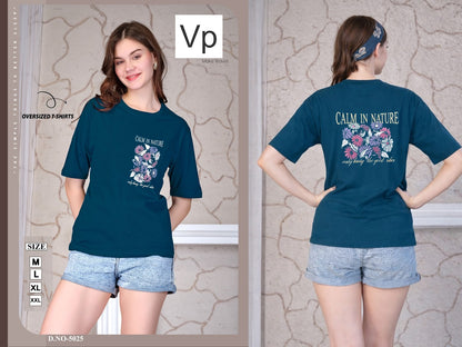Design 5025 24Feb Vp Hosiery Women Oversized Tshirt Wholesale Rate