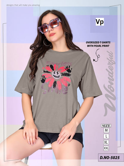 Design 5025 Vp Cotton Women Oversized Tshirt Wholesale