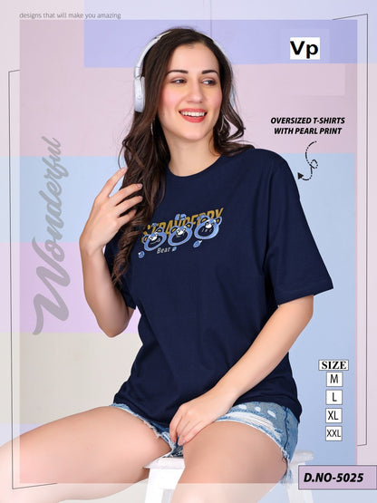 Design 5025 Vp Cotton Women Oversized Tshirt Wholesale