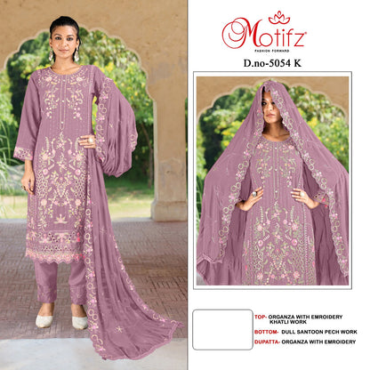 Design 5054 Motifz Organza Pakistani Salwar Suits Manufacturer India