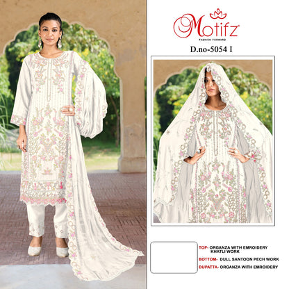 Design 5054 Motifz Organza Pakistani Salwar Suits Manufacturer India