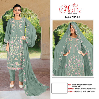 Design 5054 Motifz Organza Pakistani Salwar Suits Manufacturer India