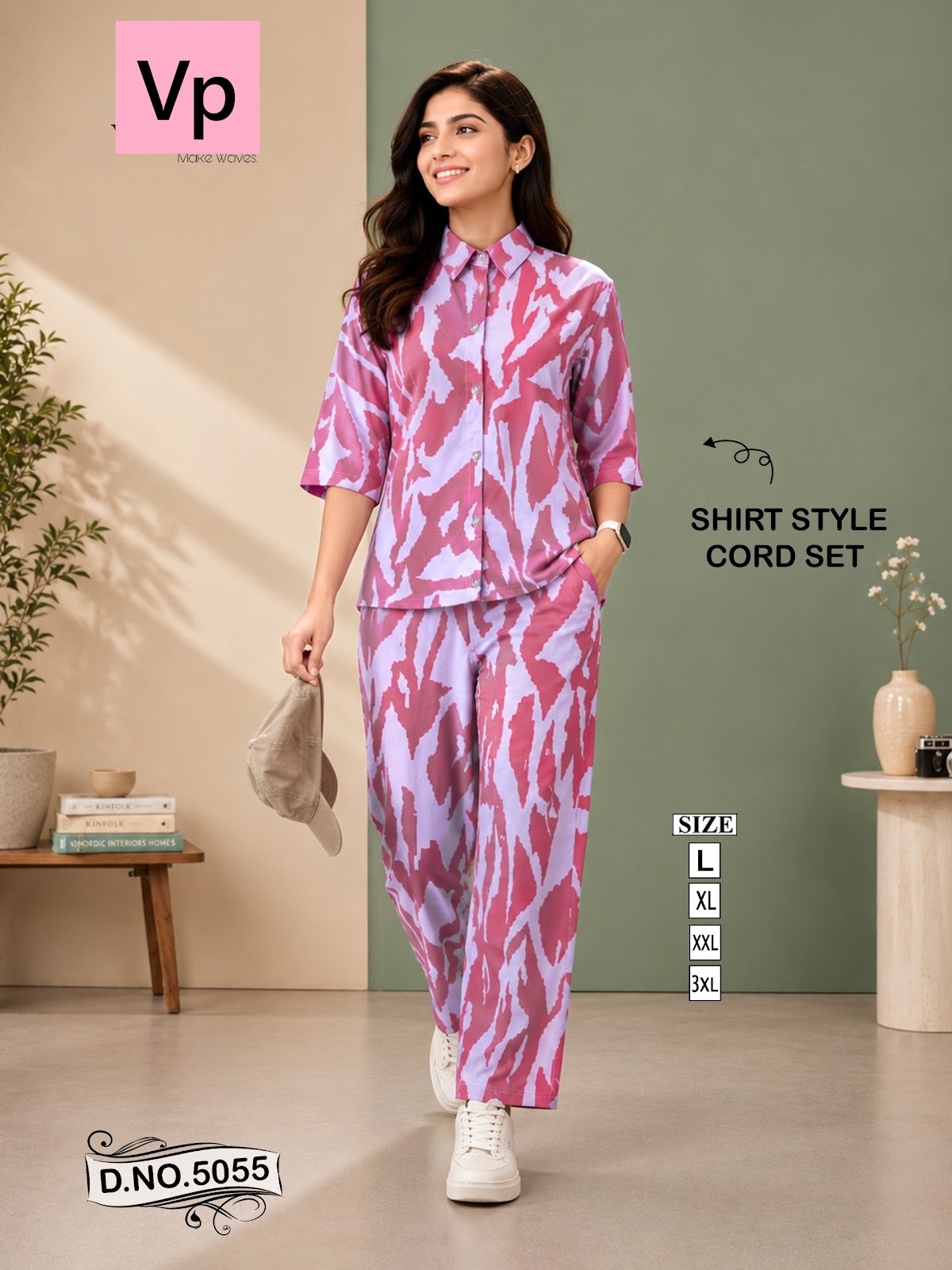 Design 5055 1405 Vp Rayon 22Kg Co Ord Set Manufacturer