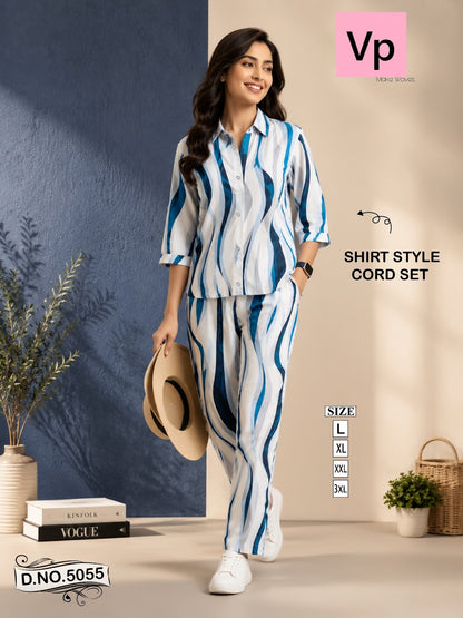 Design 5055 1405 Vp Rayon 22Kg Co Ord Set Manufacturer