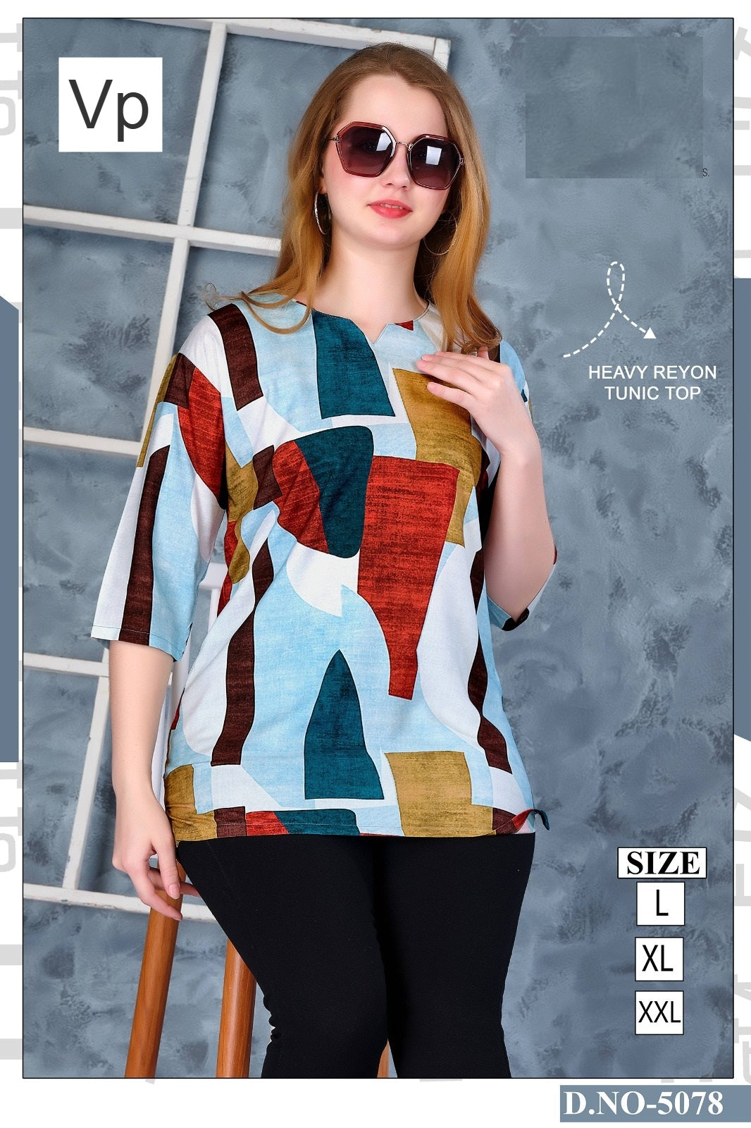Design 5078 Vp Reyon Fancy Tops Manufacturer Ahmedabad