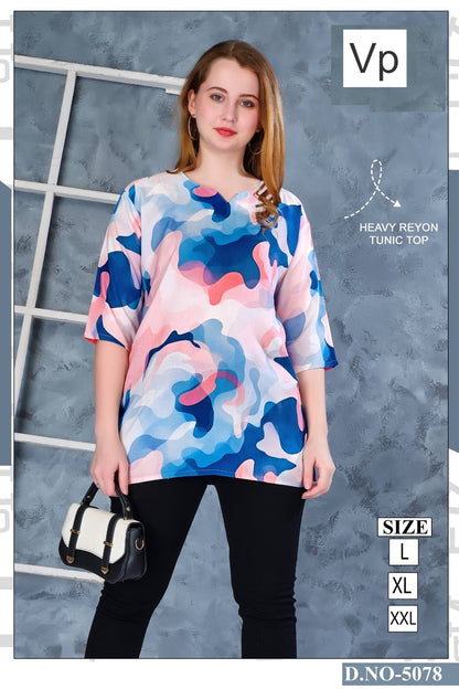 Design 5078 Vp Reyon Fancy Tops Manufacturer Ahmedabad