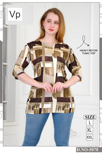 Design 5078 Vp Reyon Fancy Tops Manufacturer Ahmedabad