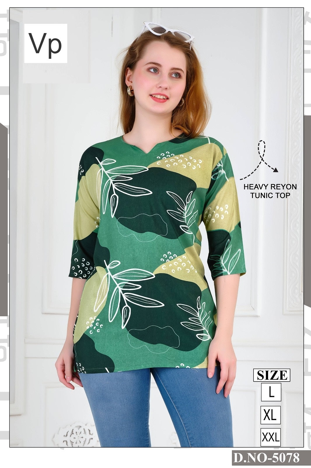 Design 5078 Vp Reyon Fancy Tops Manufacturer Ahmedabad