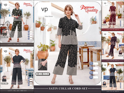 Design 5093 Vp Rayon 22Kg Co Ord Set Wholesale Price