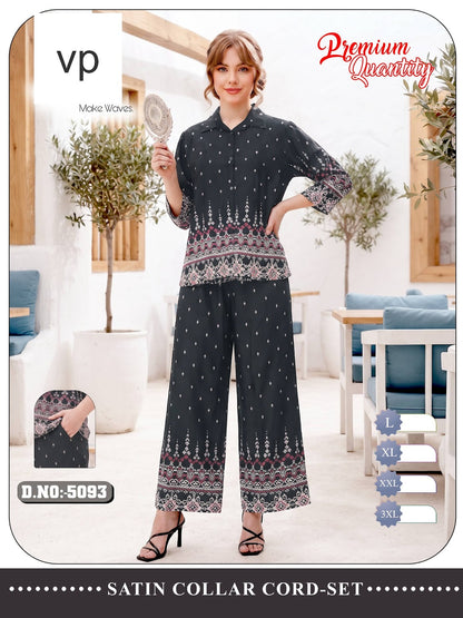 Design 5093 Vp Rayon 22Kg Co Ord Set Wholesale Price
