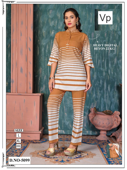 Design 5099 Vp Rayon 22Kg Co Ord Set Manufacturer Gujarat
