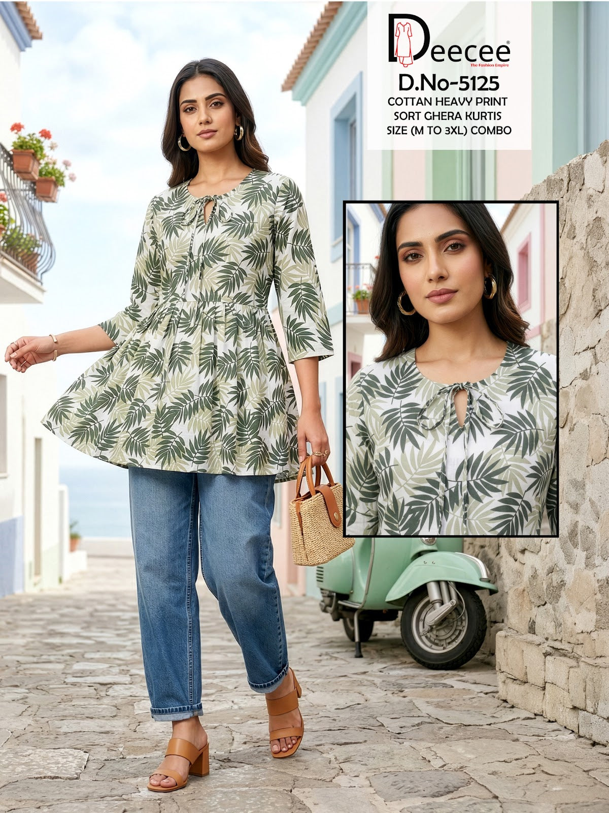 Design 5125 Deecee Cotton Fancy Tops Exporter Gujarat