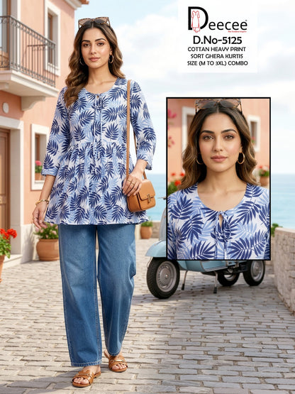 Design 5125 Deecee Cotton Fancy Tops Exporter Gujarat