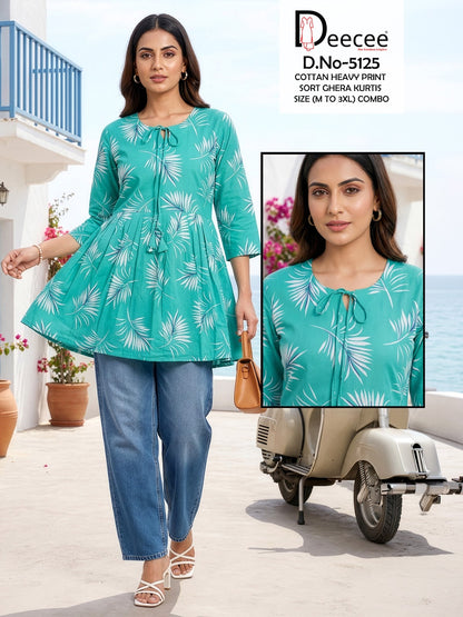 Design 5125 Deecee Cotton Fancy Tops Exporter Gujarat