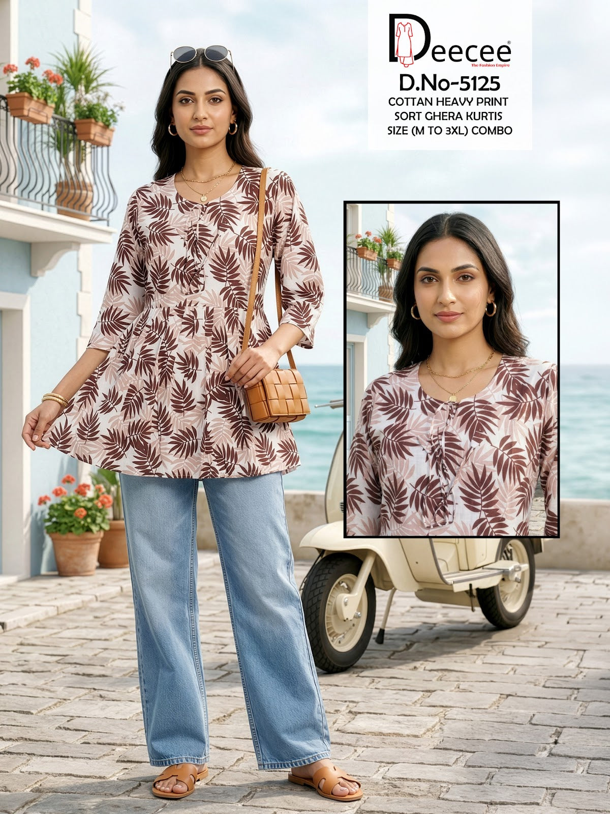 Design 5125 Deecee Cotton Fancy Tops Exporter Gujarat