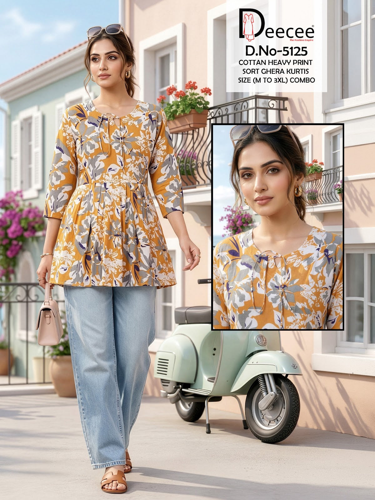 Design 5125 Deecee Cotton Fancy Tops Exporter Gujarat