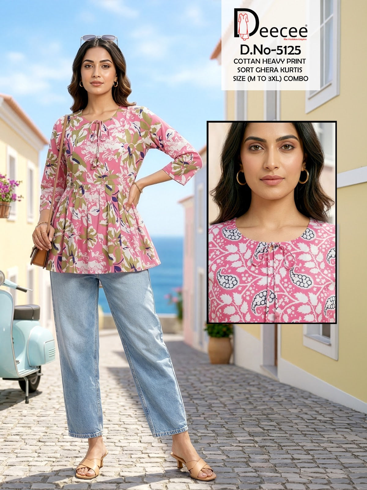 Design 5125 Deecee Cotton Fancy Tops Exporter Gujarat