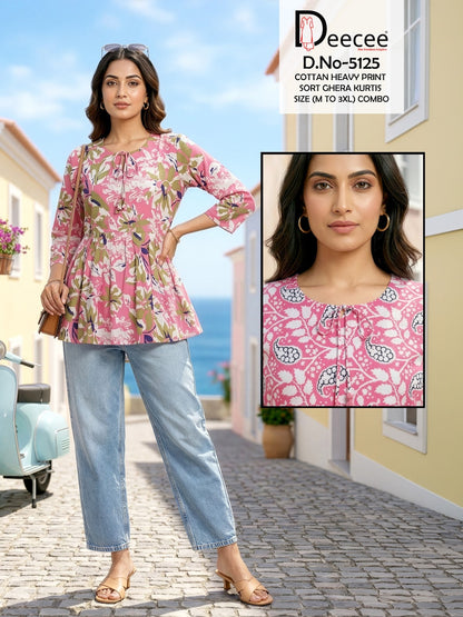 Design 5125 Deecee Cotton Fancy Tops Exporter Gujarat