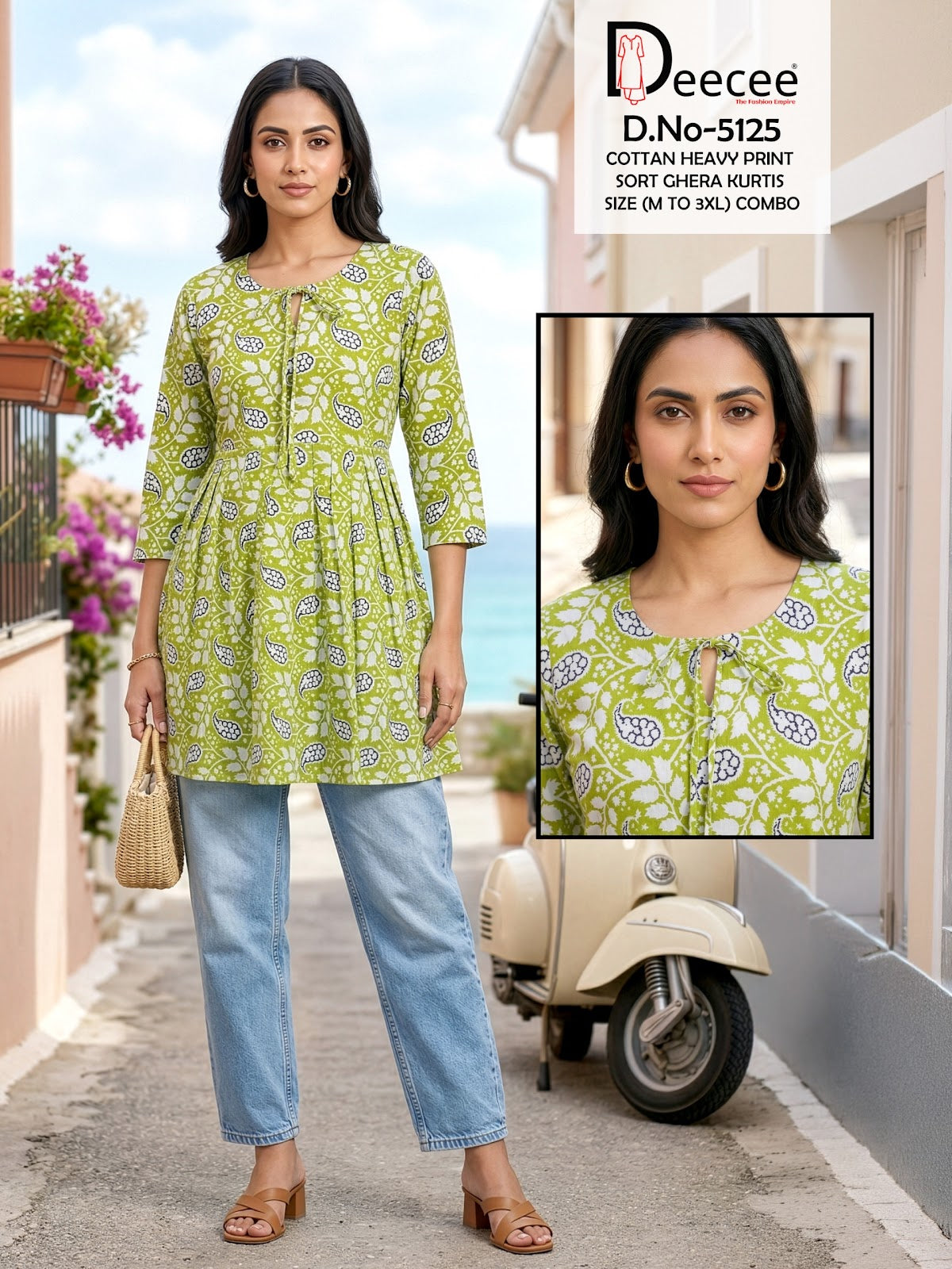Design 5125 Deecee Cotton Fancy Tops Exporter Gujarat
