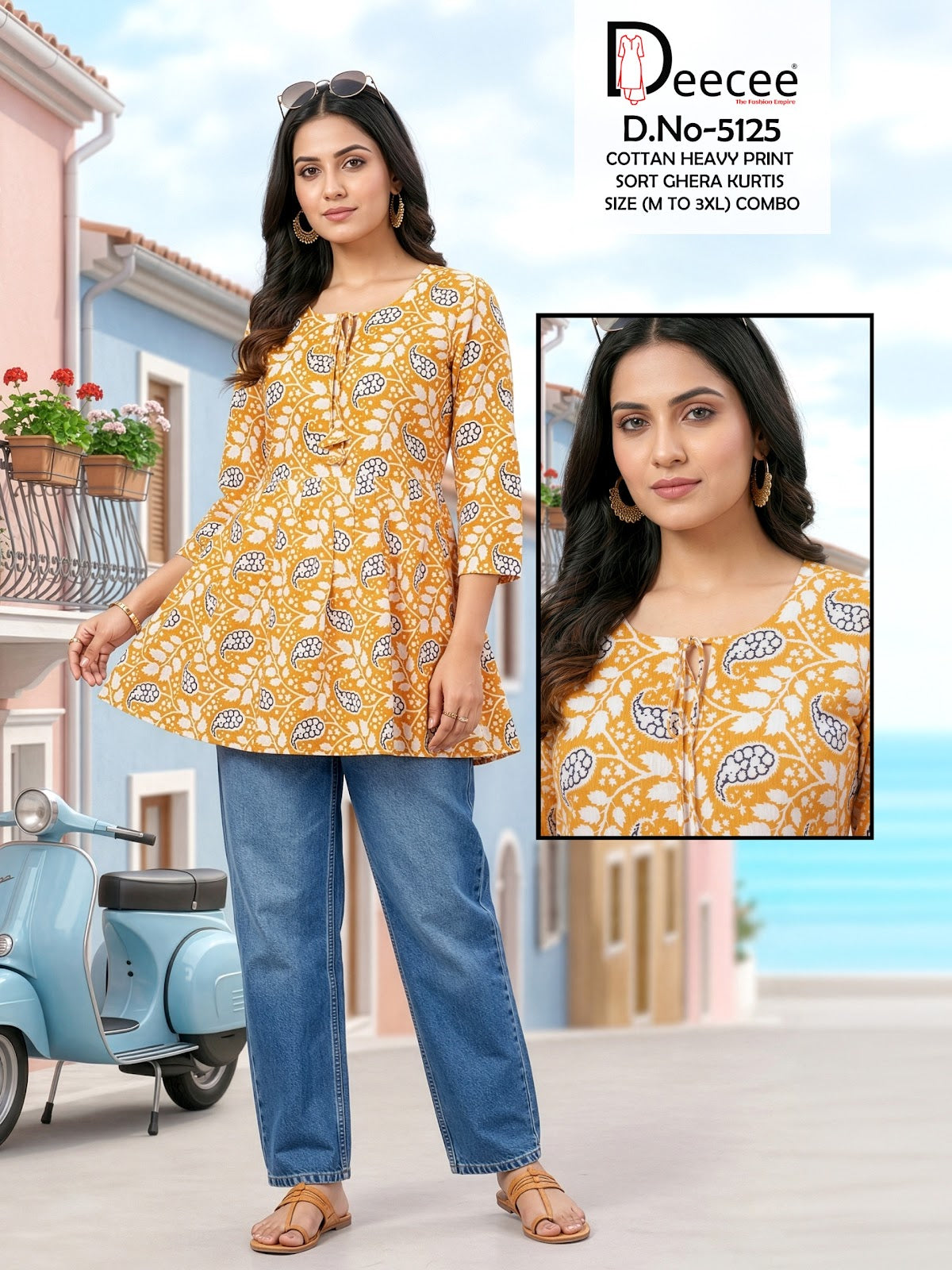 Design 5125 Deecee Cotton Fancy Tops Exporter Gujarat
