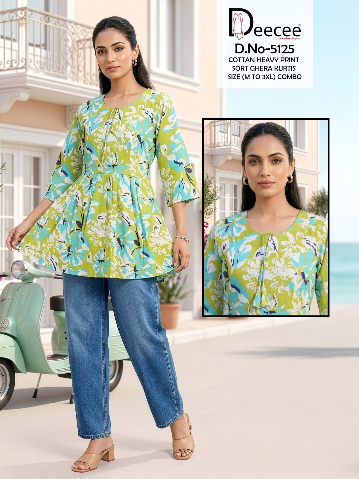 Design 5125 Deecee Cotton Fancy Tops Exporter Gujarat