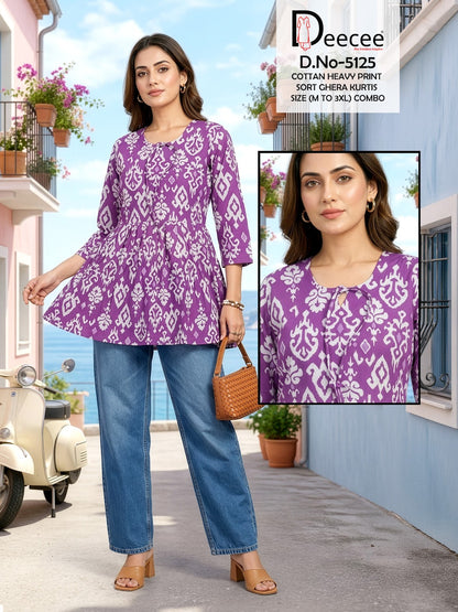 Design 5125 Deecee Cotton Fancy Tops Exporter Gujarat