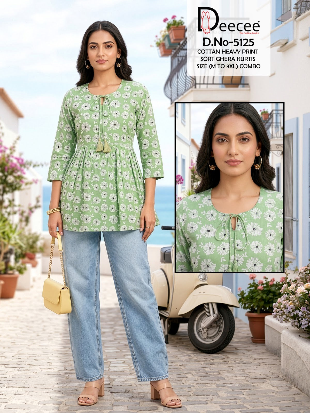 Design 5125 Deecee Cotton Fancy Tops Exporter Gujarat