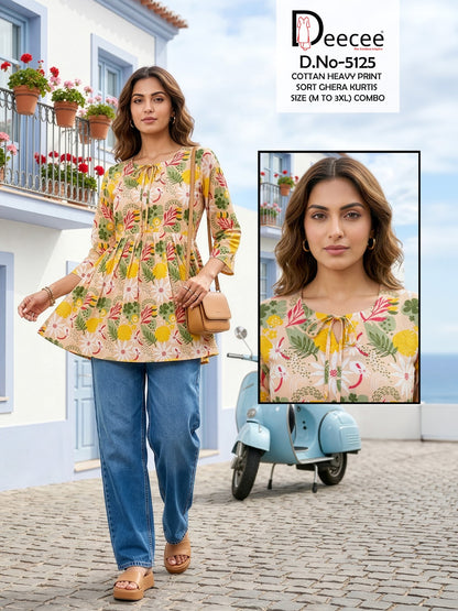 Design 5125 Deecee Cotton Fancy Tops Exporter Gujarat