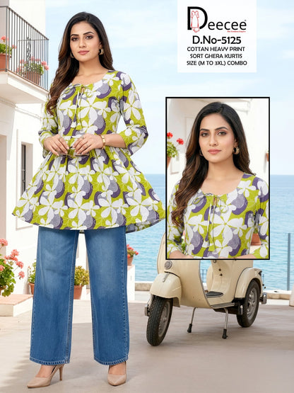 Design 5125 Deecee Cotton Fancy Tops Exporter Gujarat