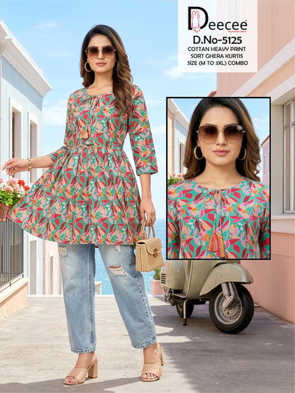 Design 5125 Deecee Cotton Fancy Tops Exporter Gujarat