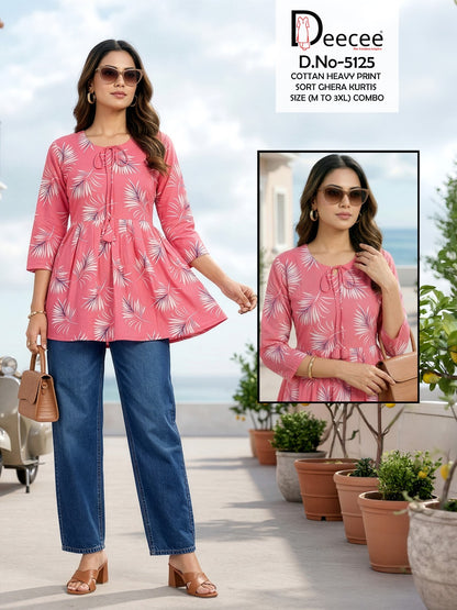 Design 5125 Deecee Cotton Fancy Tops Exporter Gujarat