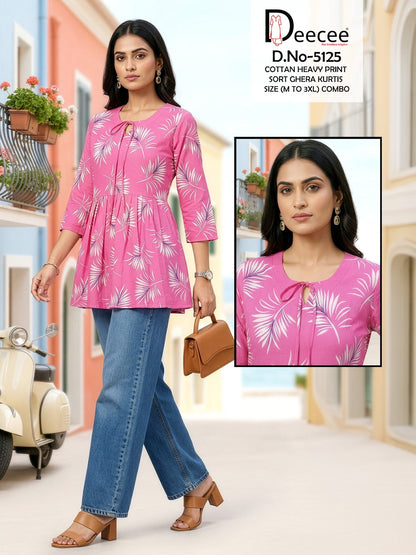 Design 5125 Deecee Cotton Fancy Tops Exporter Gujarat