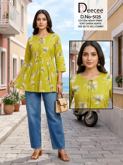 Design 5125 Deecee Cotton Fancy Tops Exporter Gujarat