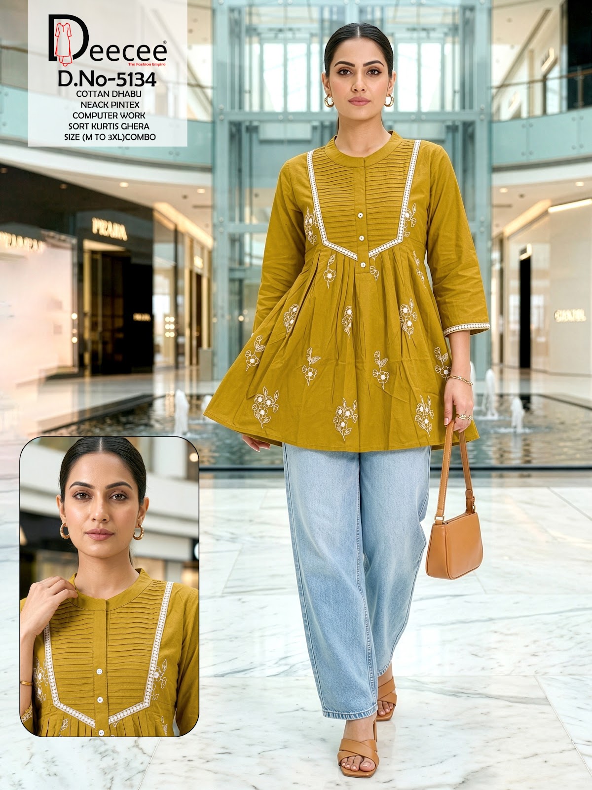 Design 5134 Deecee Cotton Fancy Tops Manufacturer Gujarat