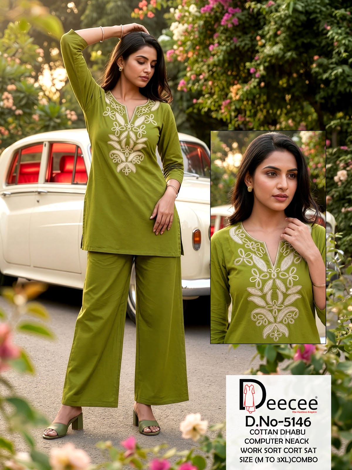 Design 5145 Deecee Cotton Co Ord Set Manufacturer Gujarat