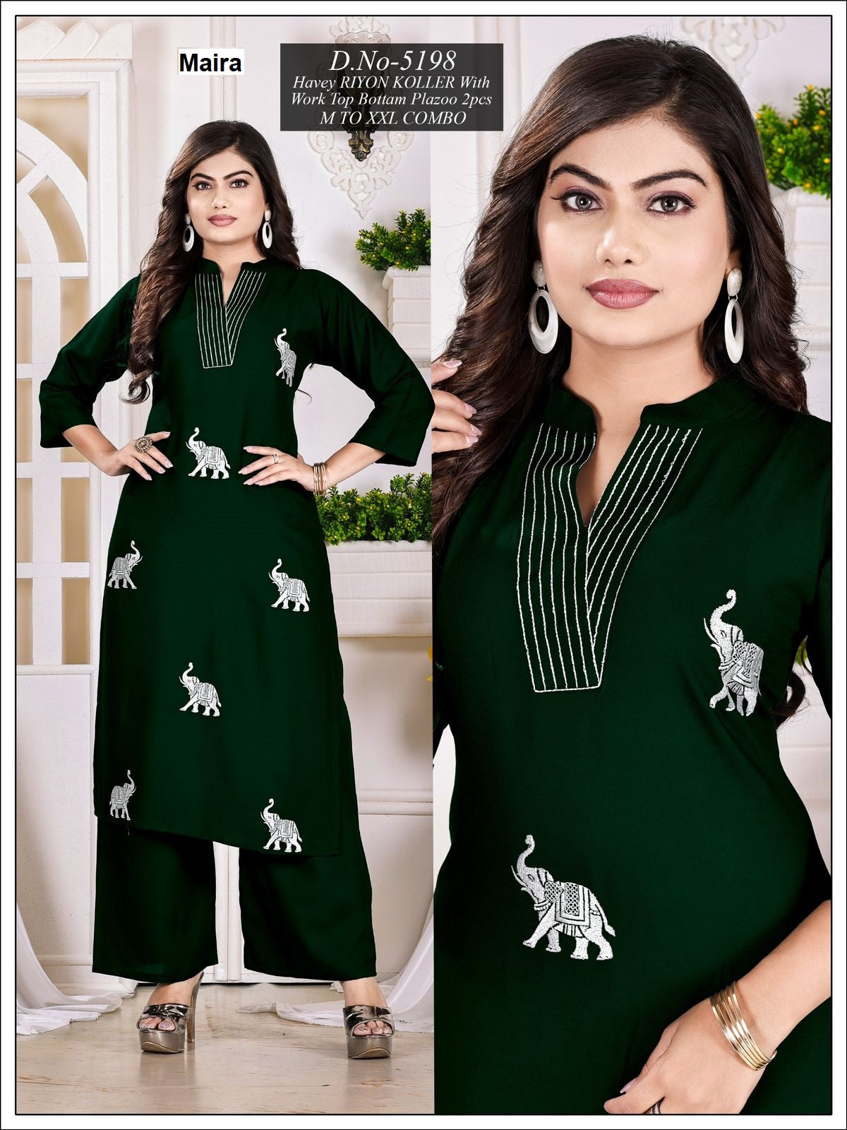 Design 5197-5200 Maira Rayon Co Ord Set Manufacturer Gujarat