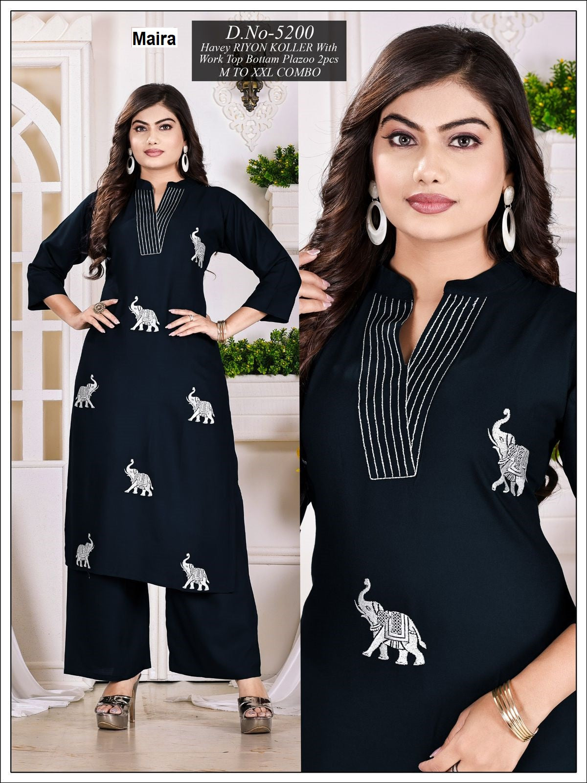 Design 5197-5200 Maira Rayon Co Ord Set Manufacturer Gujarat