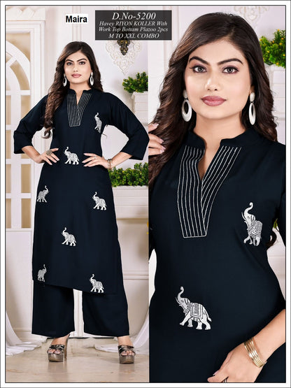 Design 5197-5200 Maira Rayon Co Ord Set Manufacturer Gujarat