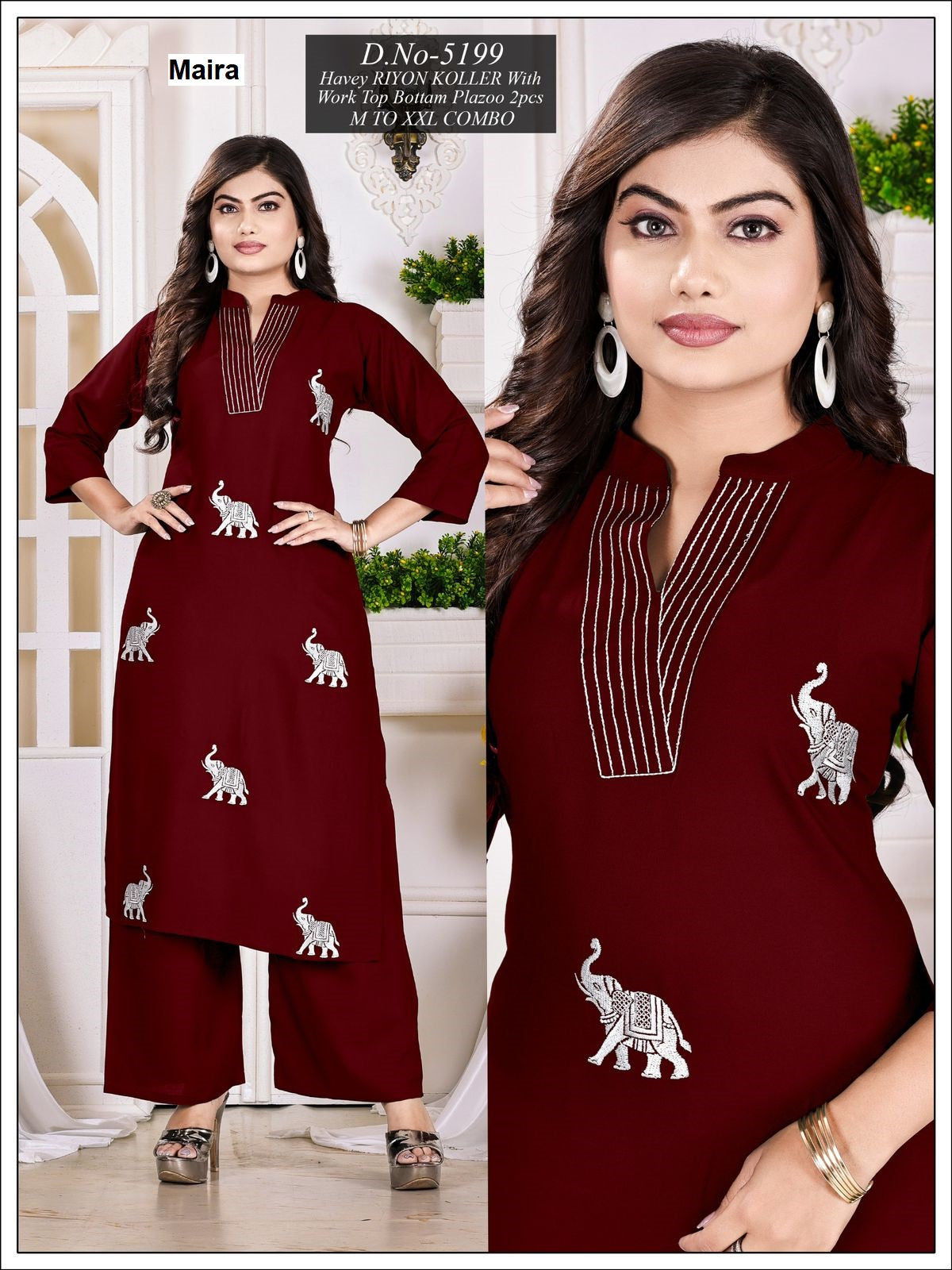 Design 5197-5200 Maira Rayon Co Ord Set Manufacturer Gujarat