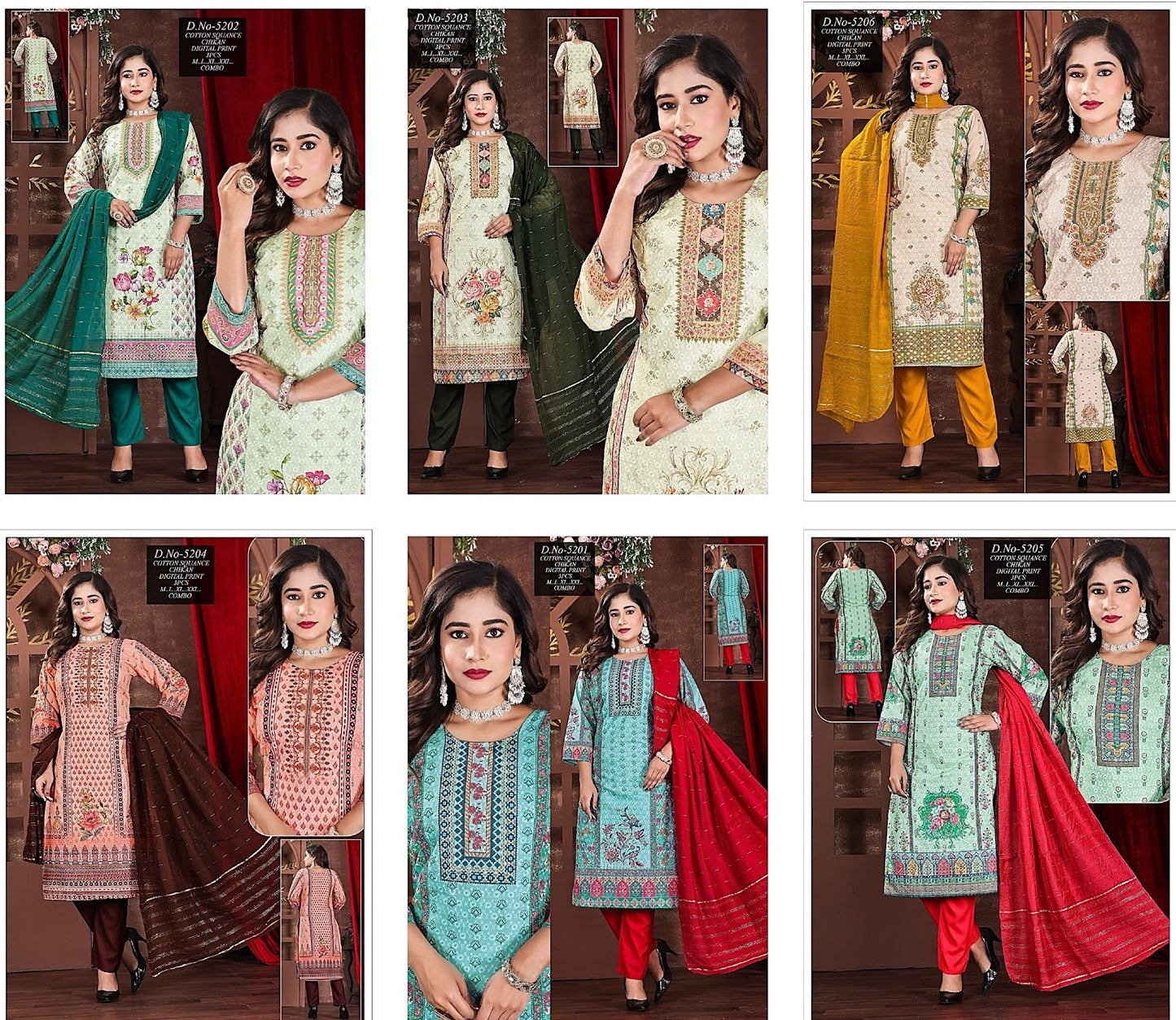 Design 5201-5206 Maira Readymade Cotton Pant Suits Supplier Gujarat
