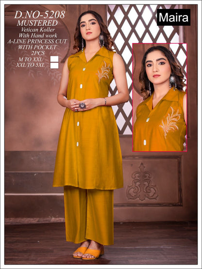 Design 5207-5214 Maira Vetican Silk Co Ord Set Supplier Ahmedabad