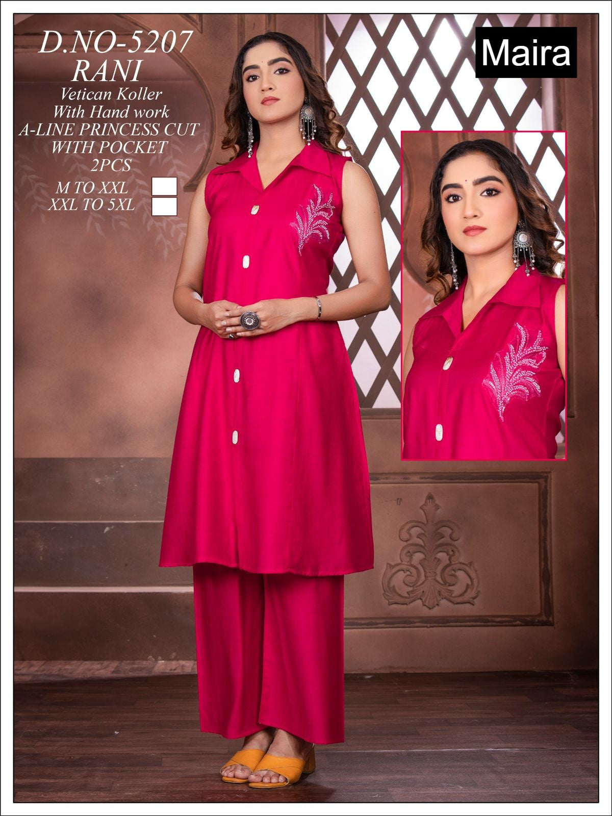 Design 5207-5214 Maira Vetican Silk Co Ord Set Supplier Ahmedabad