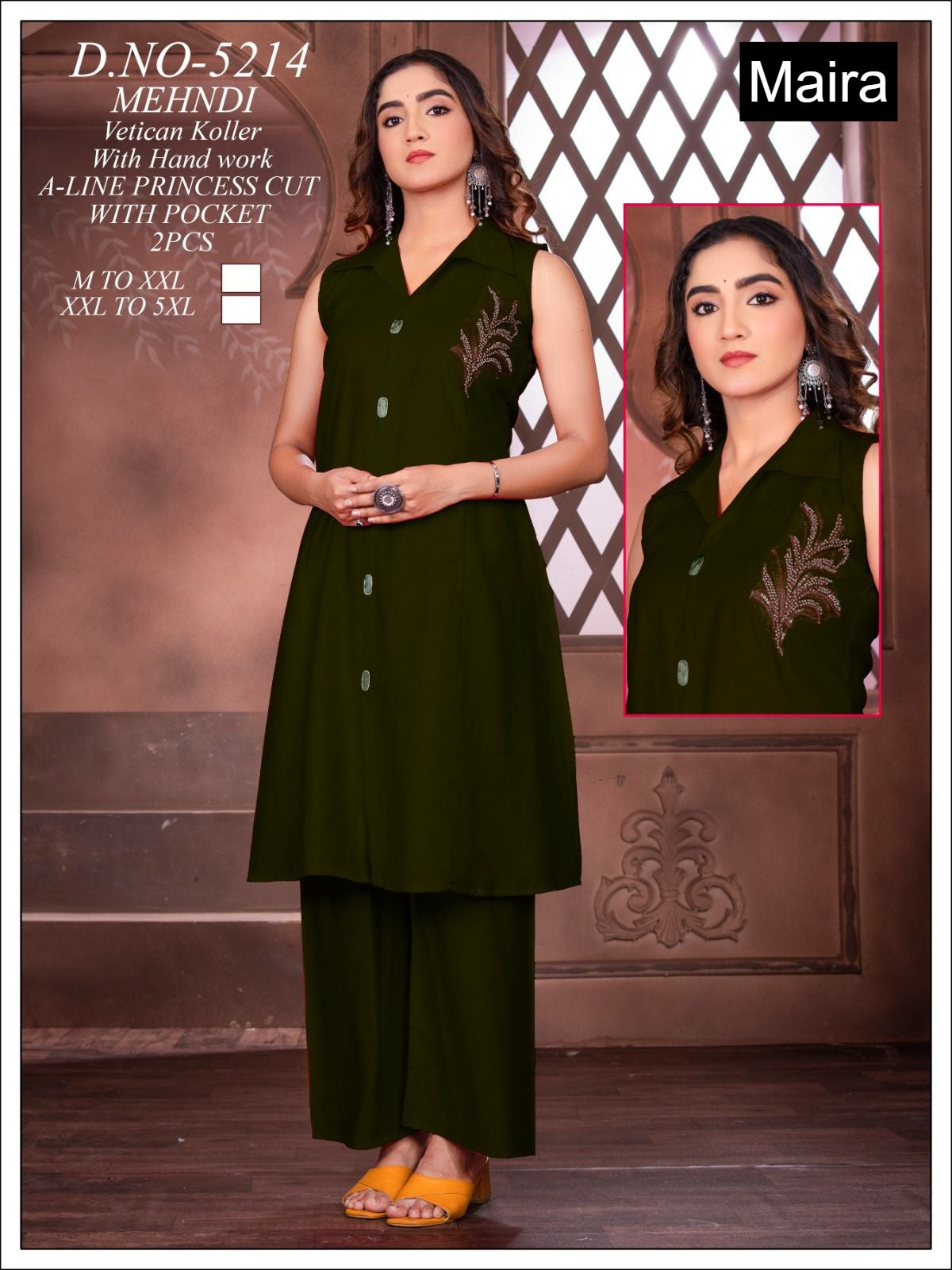 Design 5207-5214 Maira Vetican Silk Co Ord Set Supplier Ahmedabad