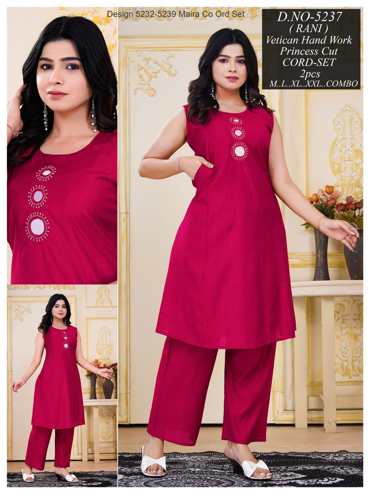 Design 5232-5239 Maira Vetican Silk Co Ord Set Wholesaler Ahmedabad