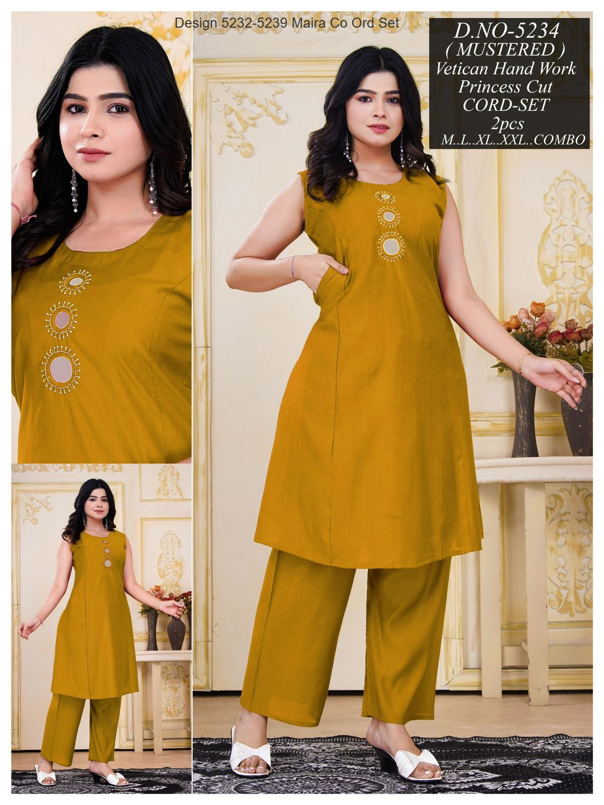 Design 5232-5239 Maira Vetican Silk Co Ord Set Wholesaler Ahmedabad