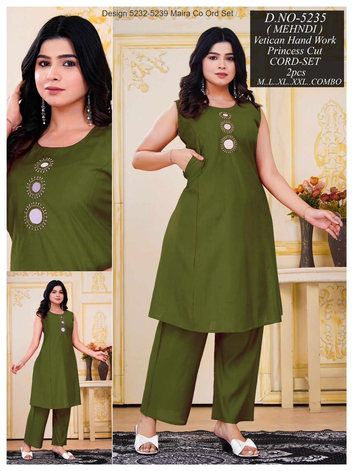 Design 5232-5239 Maira Vetican Silk Co Ord Set Wholesaler Ahmedabad